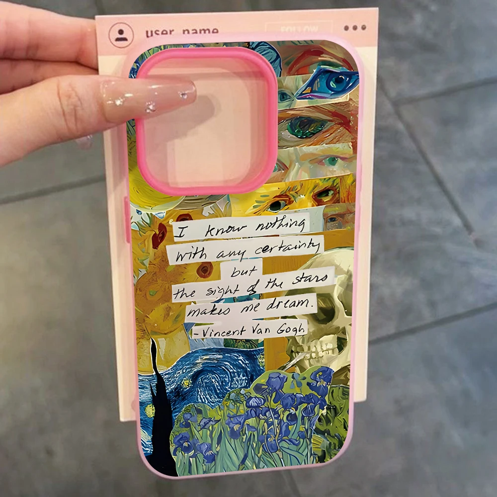 Für Samsung Galaxy A16 A15 A55 A35 A36 A56 S26 S25 S24 Ultra S23 S21 S22Plus Van Gogh Kunst-Kollage TPU Handyhülle Silikon-Cover – Detail 7
