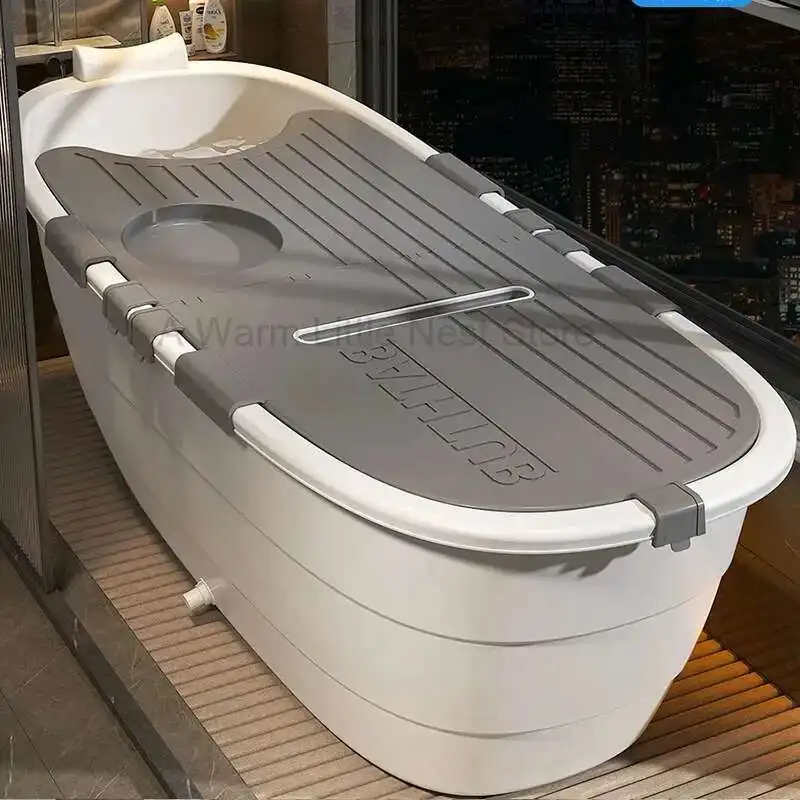 Pliable Outdoor Bathtub Large Plastic Vintage Collapsible Baby Bathtub Untan Tub Wanna Skladana Dla Doroslych Bathtub Accesoires
