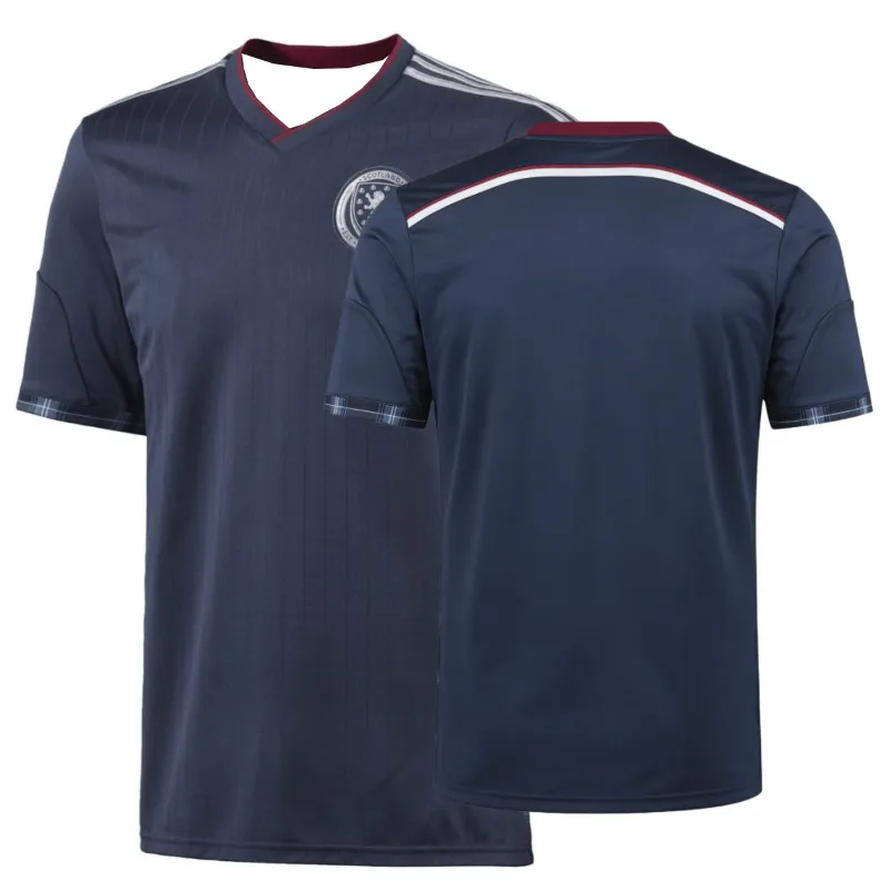 Scottish People Loved Scottish Team Home/Away Soccer Jersey Men's Breathable Quick Dry Football T-Shirt for Training and Matches