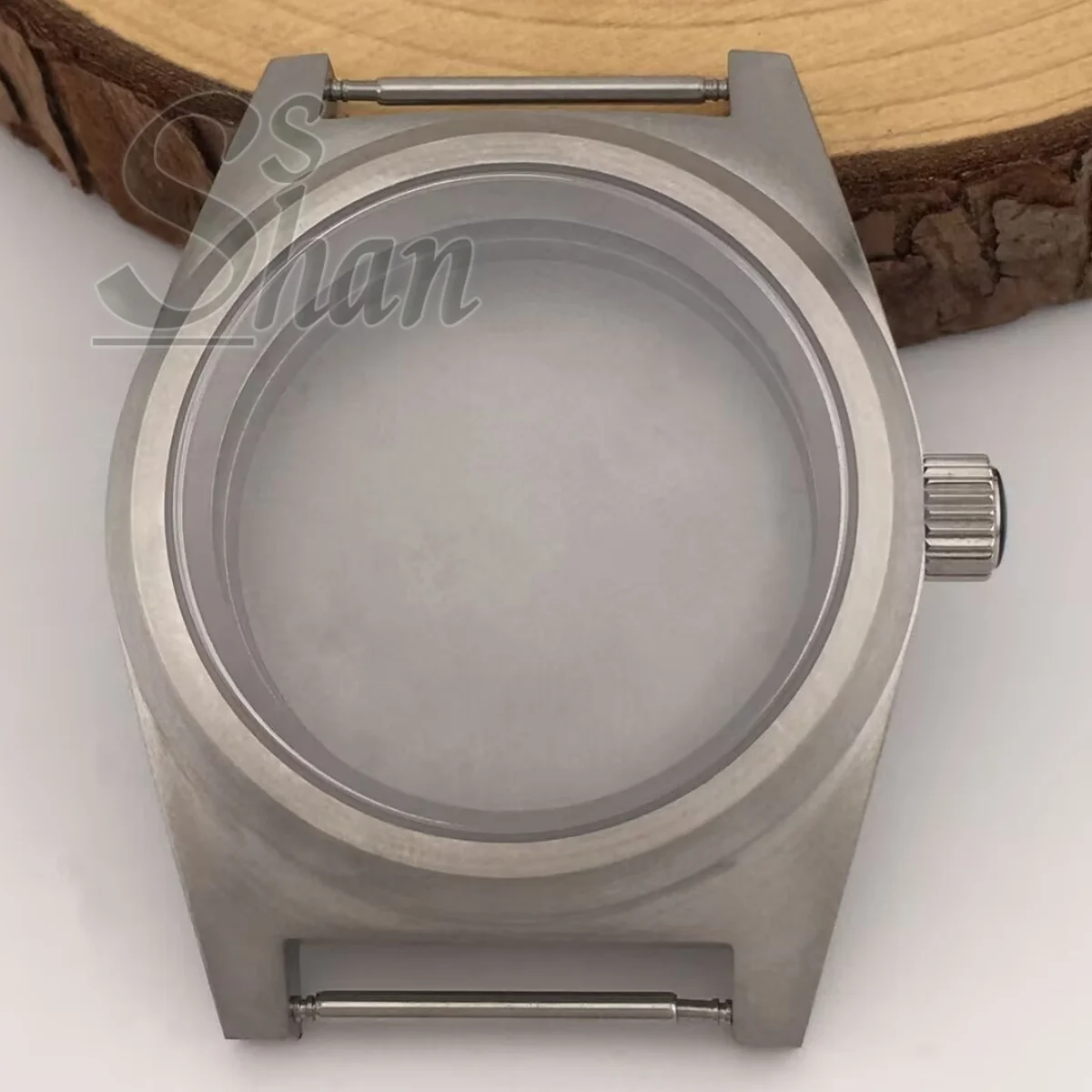 NH35 38 مللي متر الفضة ارتفع الذهب الأسود حالة مسطحة الياقوت الزجاج NH35 NH36 ETA2824 PT5000 Miyota9015 أجزاء الحركة نحى