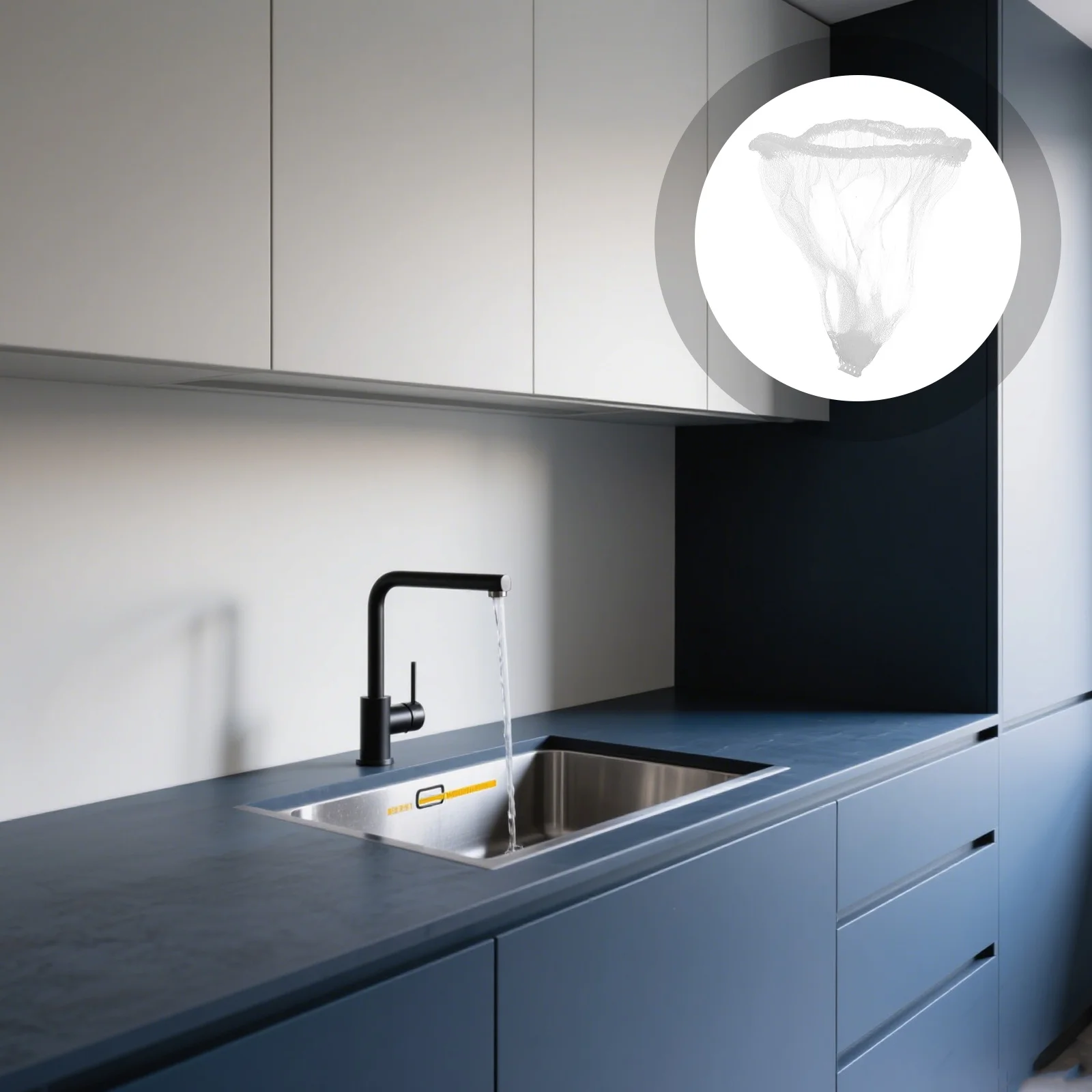 

100Pcs Kitchen Sink Waste Filter Bags Mesh Strainer Food Catcher Elastic Material Versatile Application Easy Clean