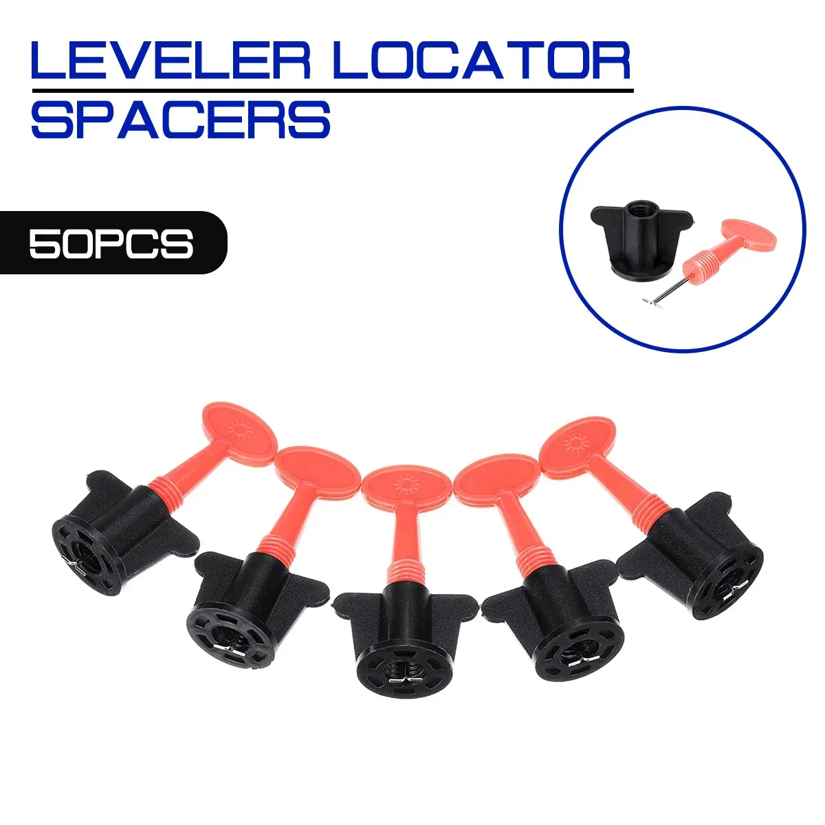 50pcs/set New Level Wedges Tile Spacers Leveler Locator Spacers Plier for Flooring Wall Tile Carrelage Leveling System