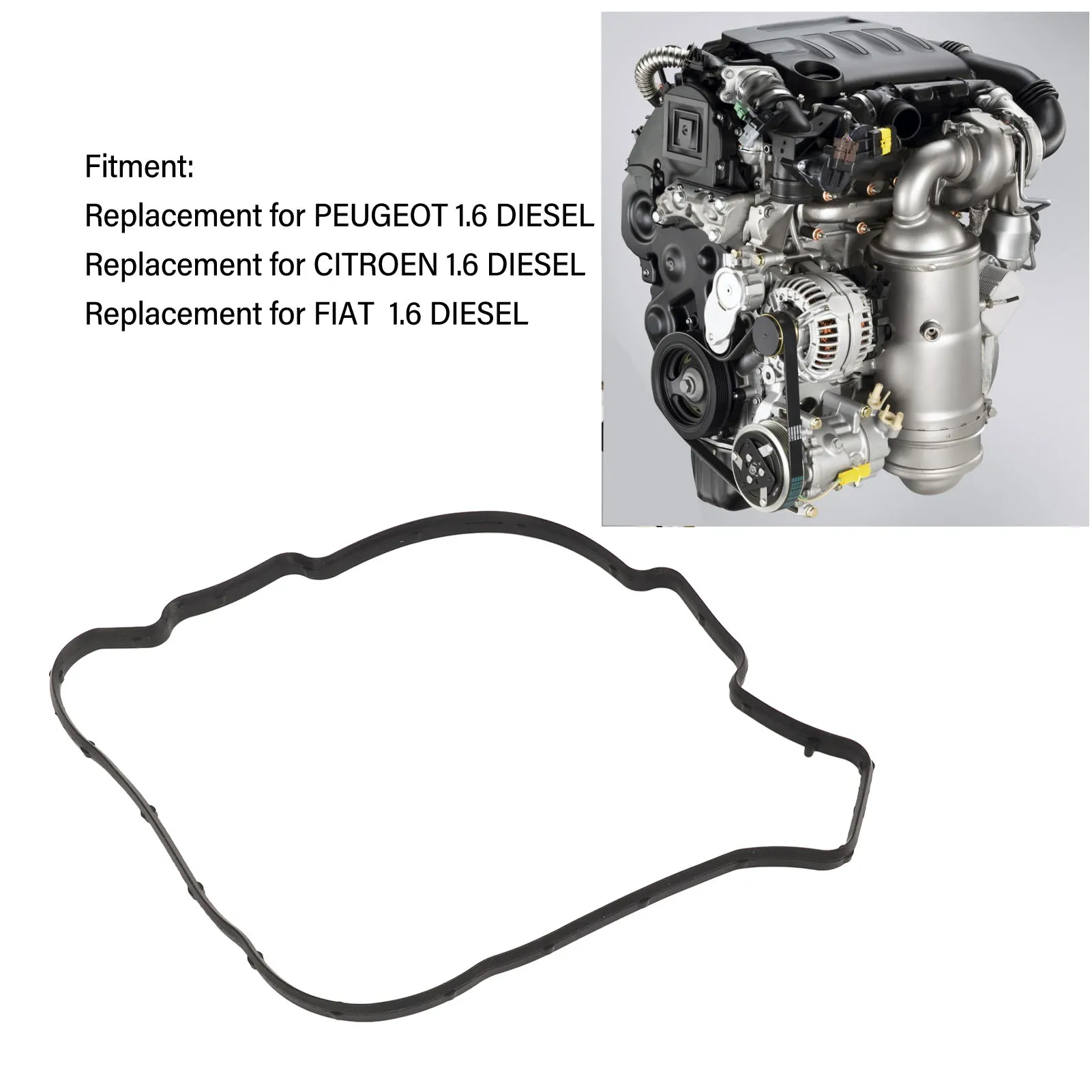 

Прокладка Крышки кулиса 30735093 стабильная Надежная крышка кулиса уплотнительная прокладка замена для дизельного PEUGEOT 1,6