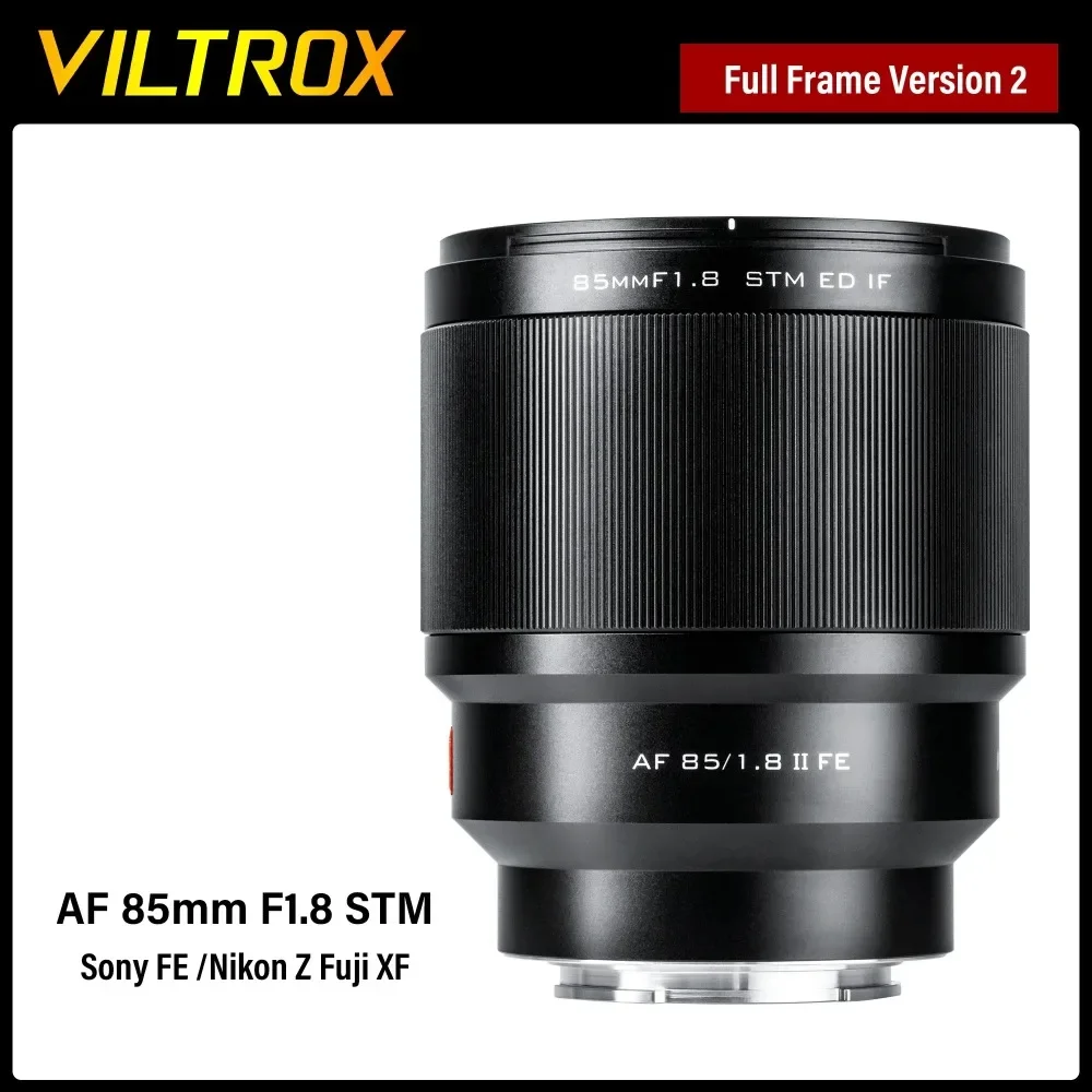 

VILTROX 85mm F1.8 Version 2 for Fuji X Nikon Z Sony FE Mount Camera Lens Full Frame Auto Focus Portrait Lens Large Aperture