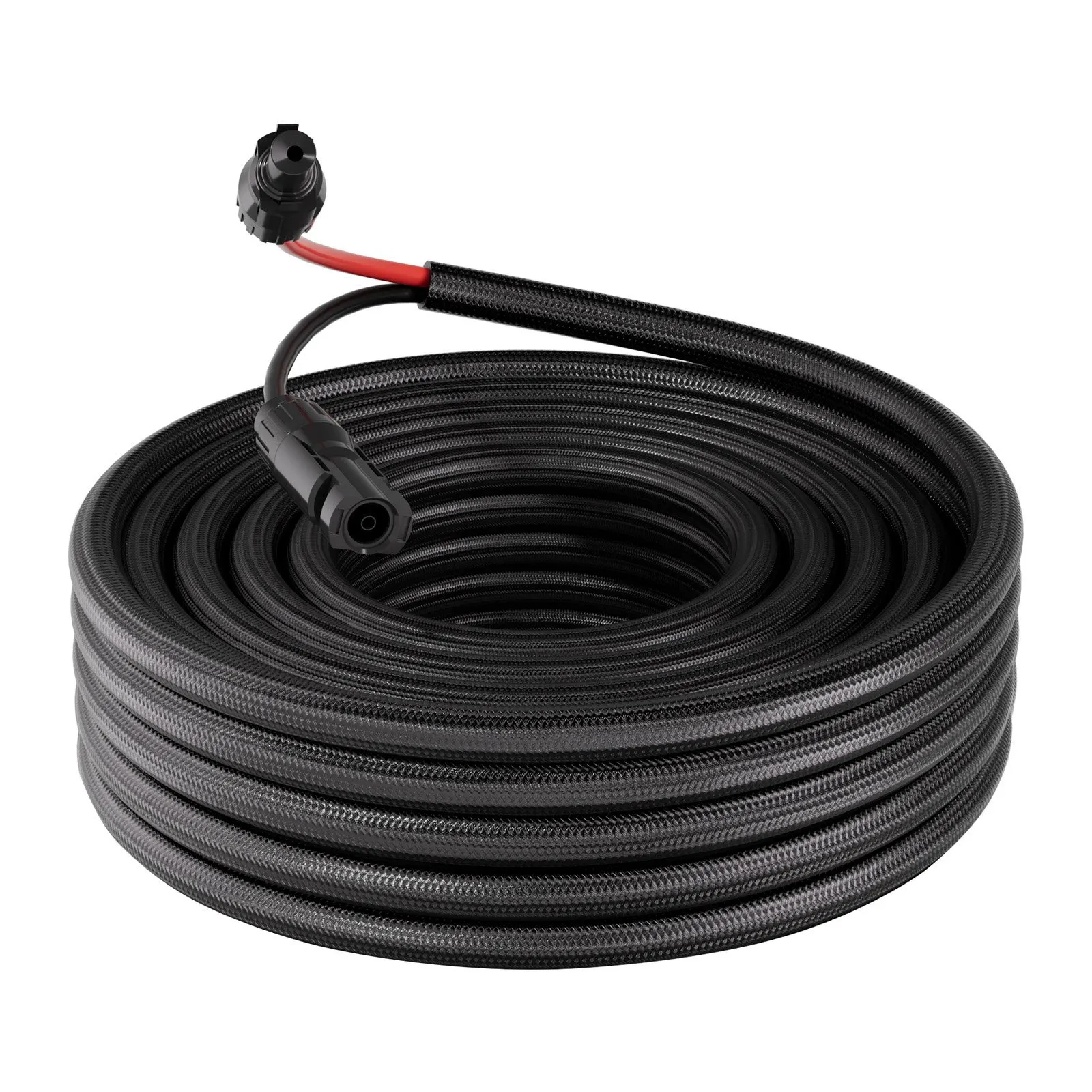 

Удлинительный кабель для солнечных панелей длиной 30 футов, 10 AWG, провод для солнечных панелей с огнестойкой защитной оплеткой, разъемы типа «мама» и «папа»