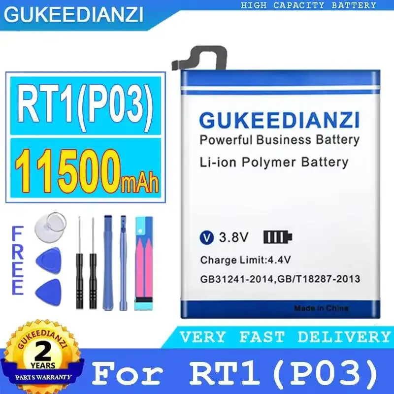 

Аккумулятор для ноутбука Oukitel RT1 P03 с быстрой зарядкой, 11500 мАч, отличная работа при низких температурах