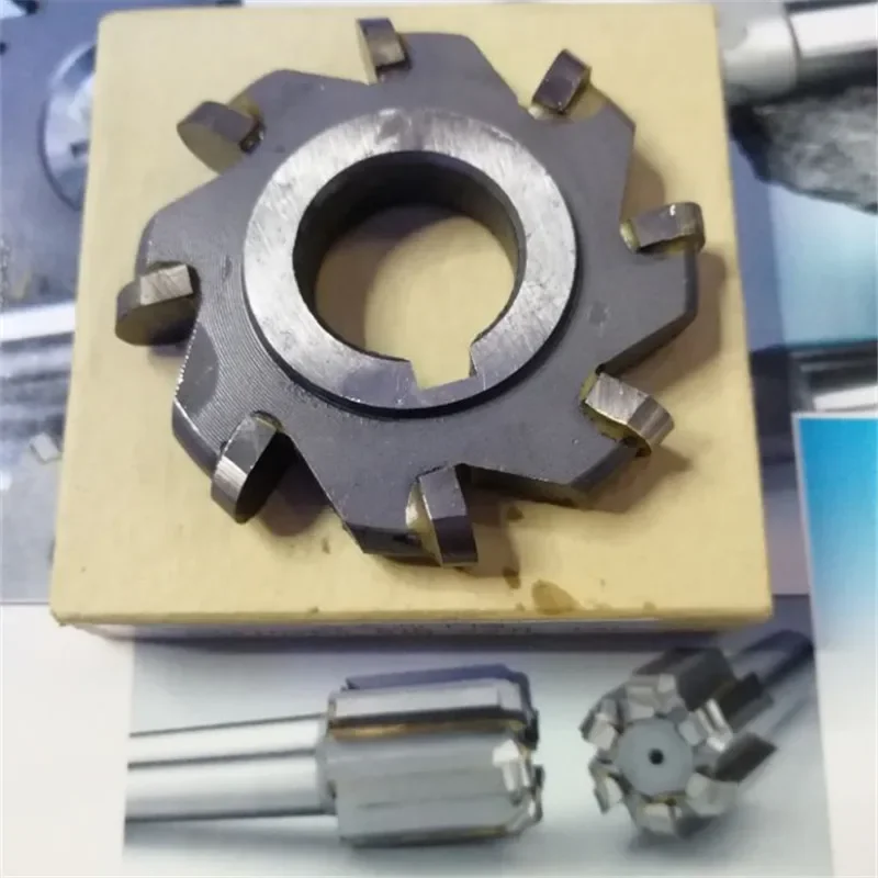 Tungsten steel convex semi-circular milling cutter with three edges  arc alloy convex circular millingcutter R2-R20