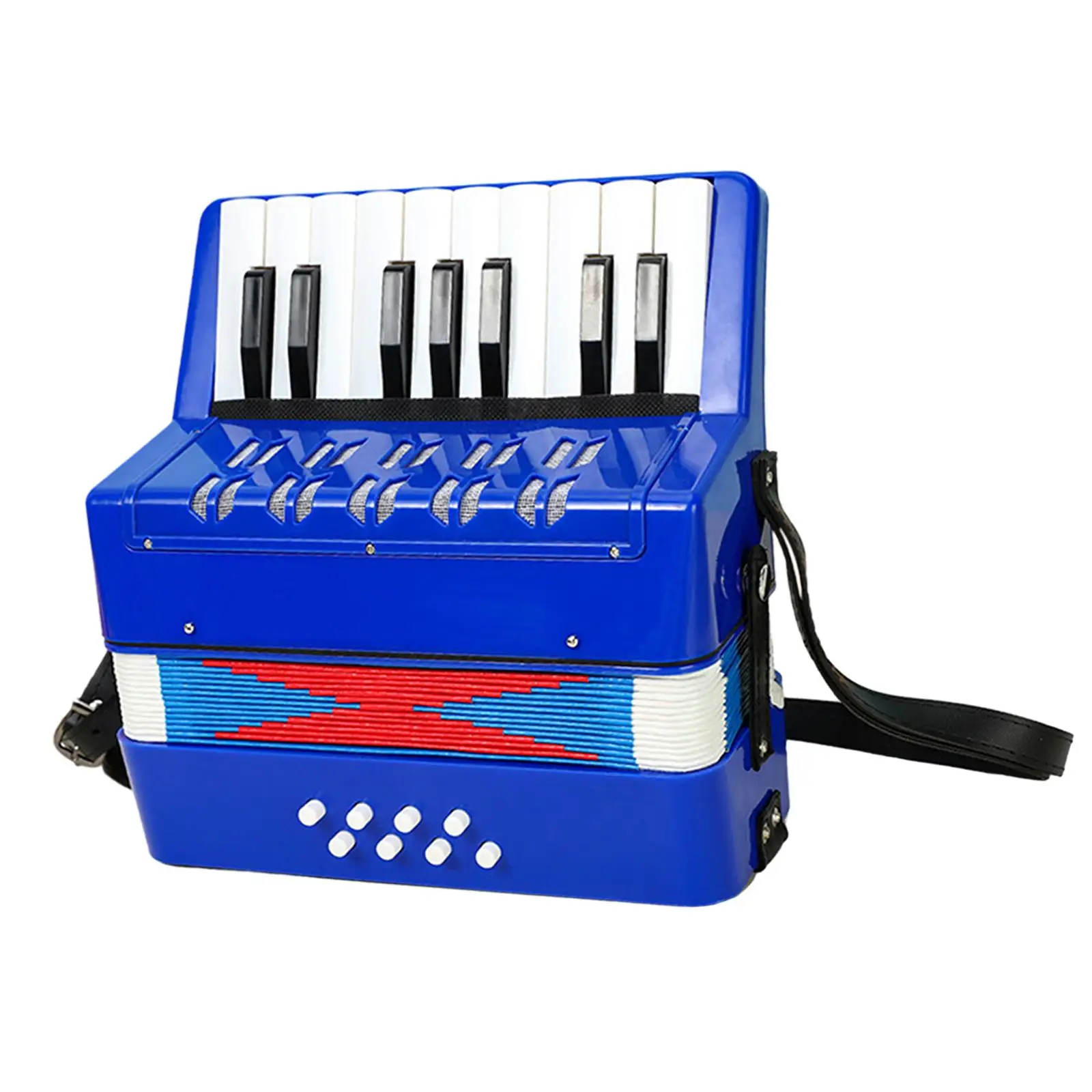 17 Keys 8 Bass Piano Accordion Musical Instrument for Beginner Kids Children Violet