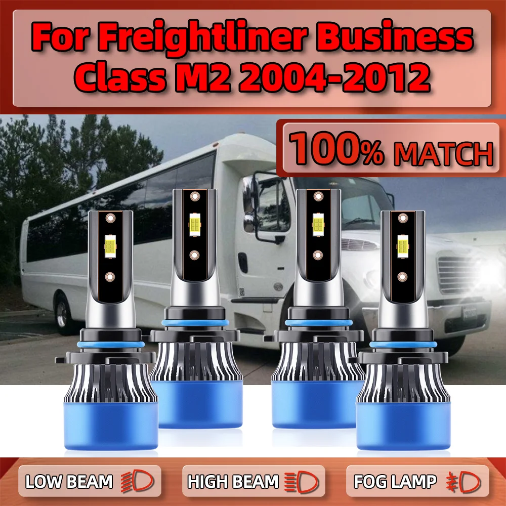 40000LM Canbus LED Headlight Bulbs 9005 HB3 9006 HB4 Car Lights For Freightliner Business Class M2 2004-2008 2009 2010 2011 2012