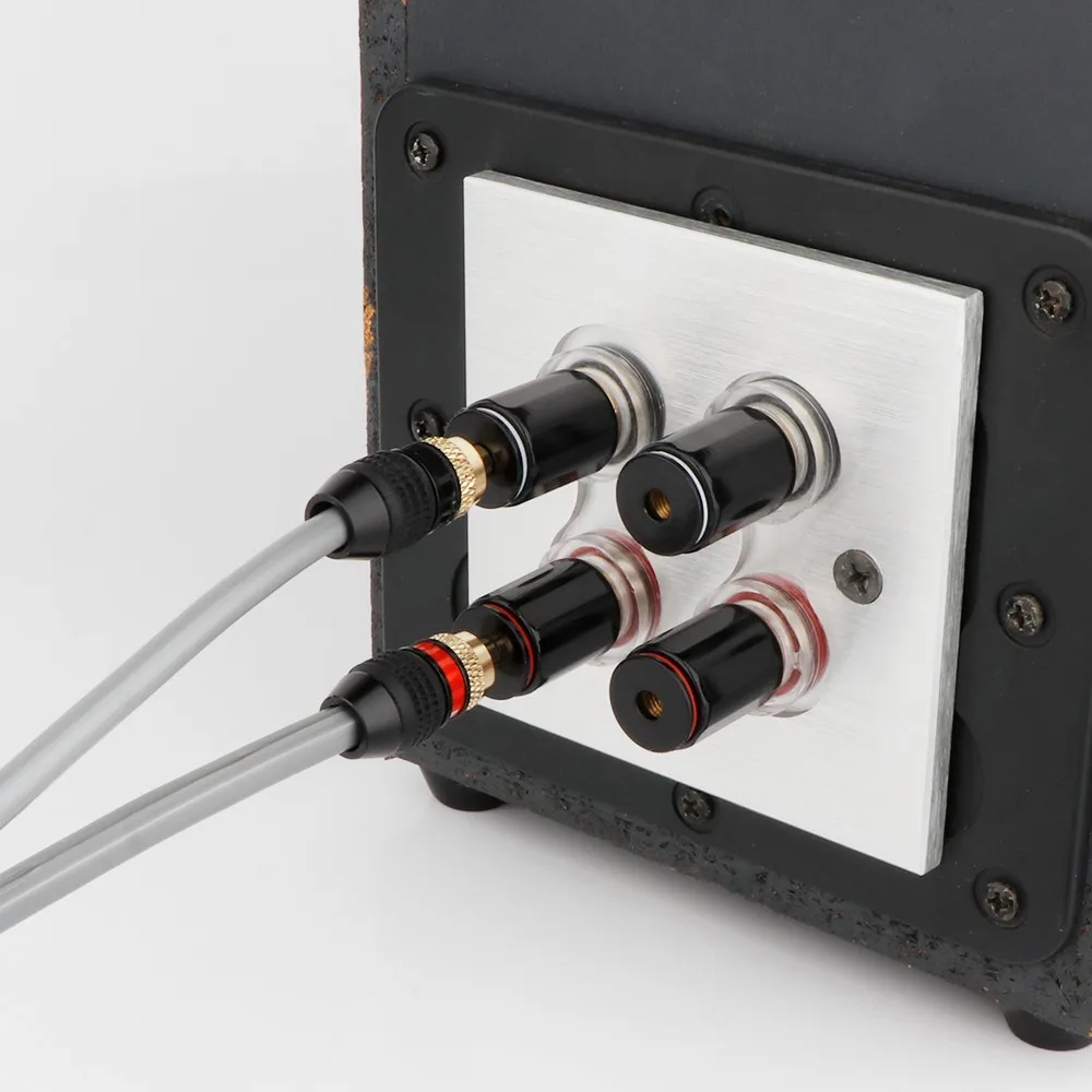 Preffair 8 قطعة BA1473 مطلية بالذهب المتكلم المقابس سريعة الاتصال كابل مكبر الصوت الصوت موصل التوصيل مكبر الصوت سلك جاك