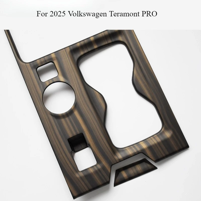 

For 2025 Volkswagen Teramont PRO Center Console Upgrade Kit - Gear Shift Panel & Cup Holder Cover Trim Set Carbon Fiber/ABS