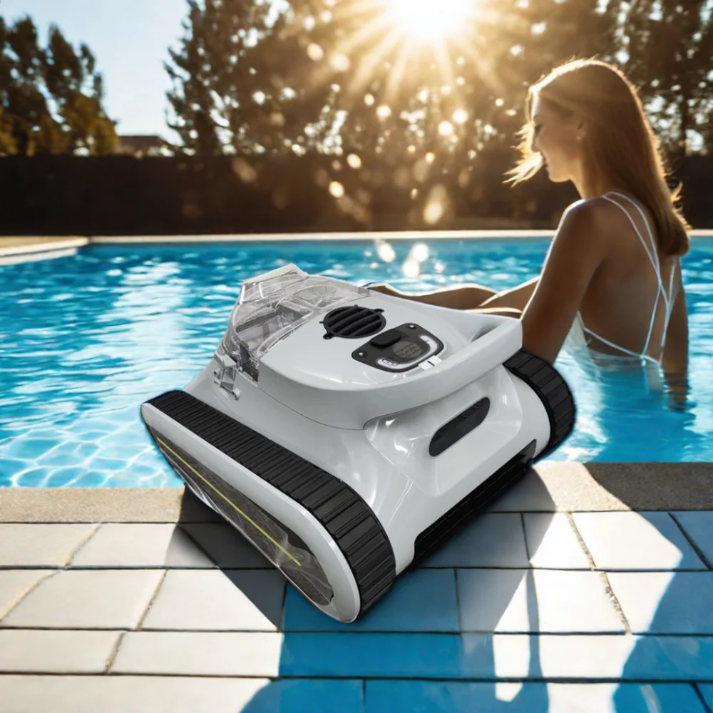 Automatic Pool Robot Cleaner Swimming Pool Vacuum Cleaner Wall Climbing Cordless Robot Pool Cleaner