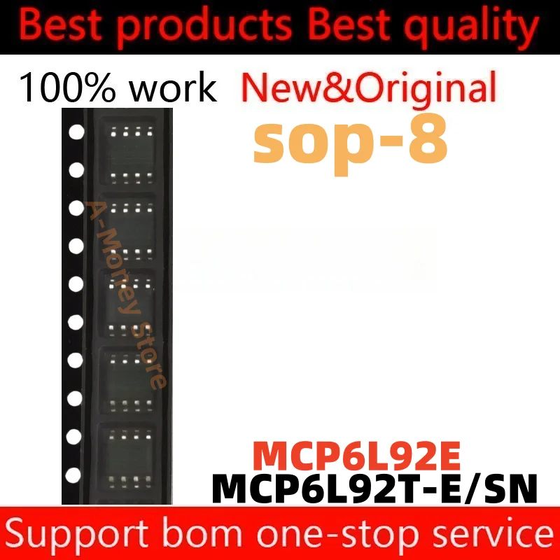 

(5-10pcs)MCP6L92E MCP6L92T MCP6L92T-E/SN sop-8
