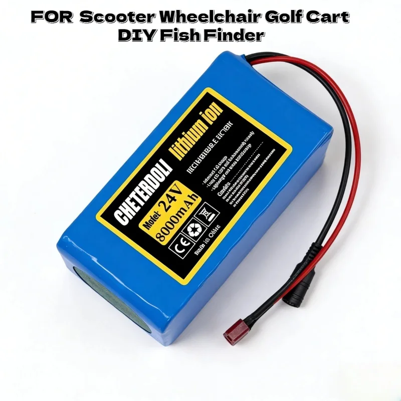 

24V 8Ah 7S3P Durable Li-ion Rechargeable Battery Pack Wide Application for Scooter Wheelchair Golf Cart DIY Fish Finder