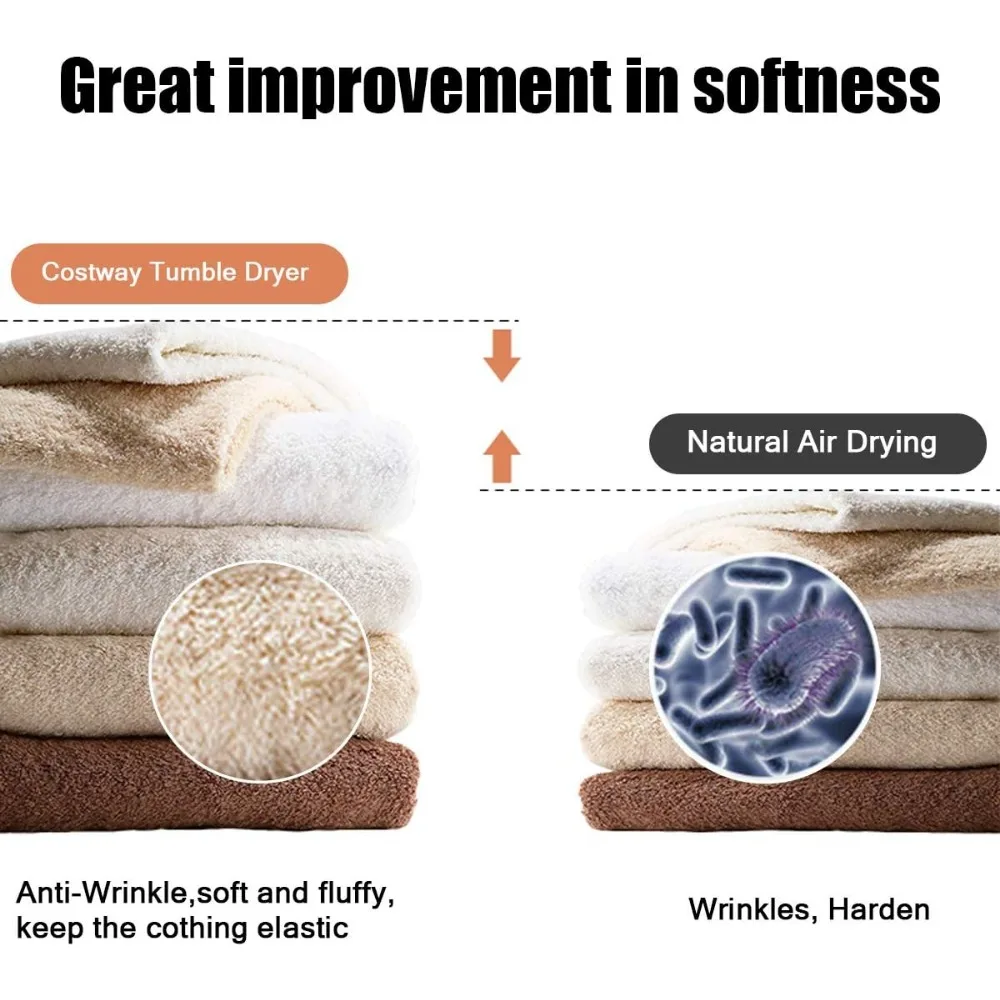 مجفف ملابس كهربائي محمول بقدرة 1700 وات من COSTWAY، سعة 13.2 رطلًا، مجفف غسيل مدمج مع الفولاذ المقاوم للصدأ Tu #4