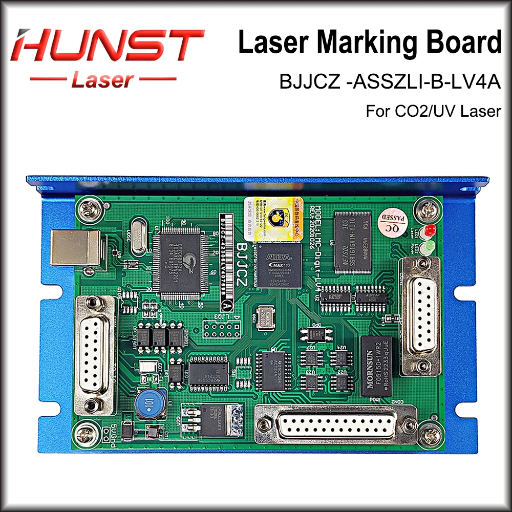 HUNST Co2 UV Laser Marking Controller JCZ LMC-DIGIT-LV4 Marking Board BJJCZ EzCad for 10.6um Co2 Marking Laser Tube