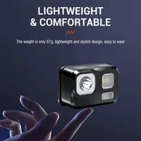 BORUiT B29 XP-G2 LED 200LM Headlamp Powered by AAA Battery Headlight Waterproof Outdoor Camping Fishing Head Torch