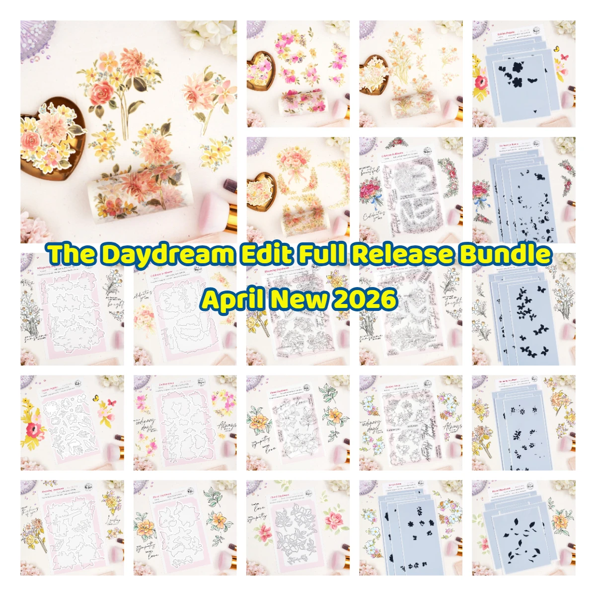 

Новинка 2026 года: Полный набор для творчества Spring the Couture Edit – металлические вырубные ножи, штампы, трафареты, пластины для горячего тиснения, для скрапбукинга и декора альбомов своими руками