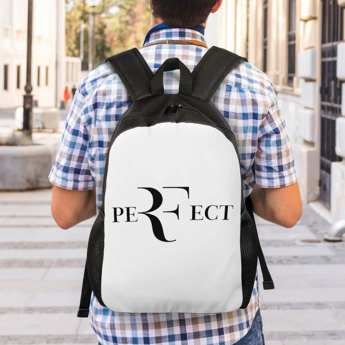 Roger Federer Backpack Student Boys Girls BookBag School Bag Computer Shoulder Bags