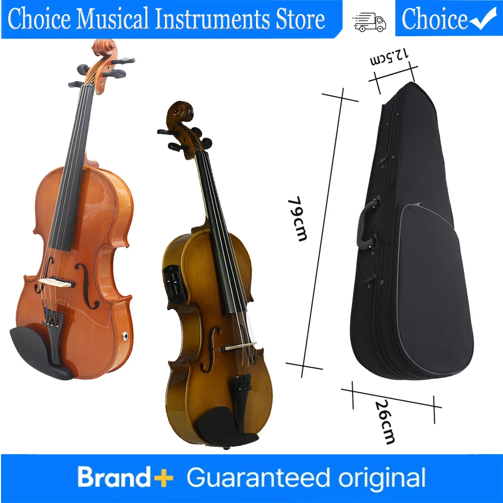 

IRIN 4/4 Electric Violin Set for Adults Beginners Students with Cloth Case Violin Bow Pro String Instrument Accessories Set