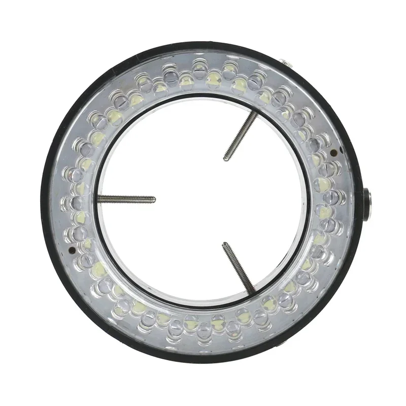 56 LED Ring Light Illuminator Lamp Adjustable For Industry Stereo ZOOM Video USB HDMI Microscope EU US Plug 100V-240V 6000-7000K