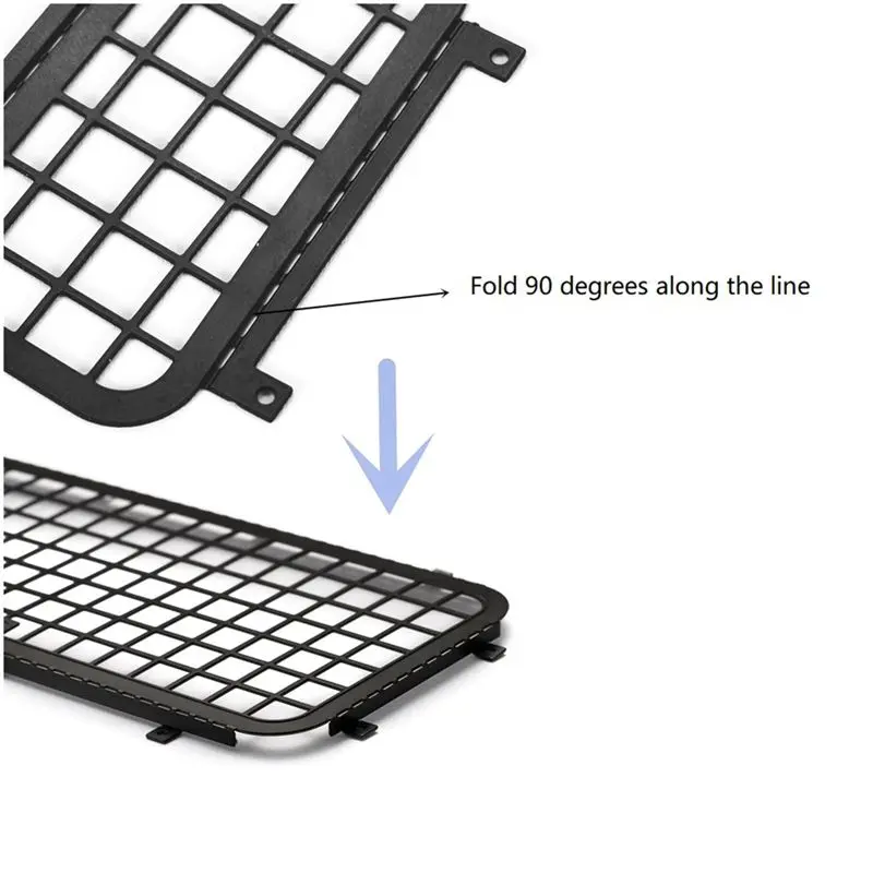 ABXY Metal Steel Side and Rear Stereoscopic Window Mesh Protective Net for TRX4M 1/18 RC Car Upgrade Parts