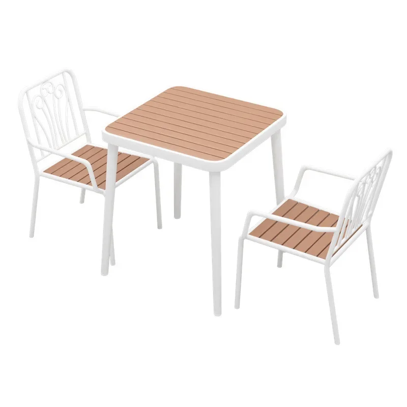 Table and chair combination Open-air courtyard Garden dining table Waterproof and sunscreen