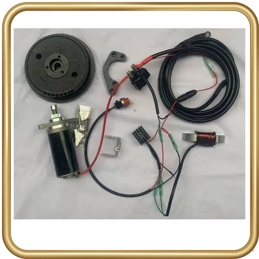 

Outboard Motor electric starter and ignition for Tohatsu 2 Stroke 9.8hp Mercury 2 Stroke 9.9HP Boat Motor Parts