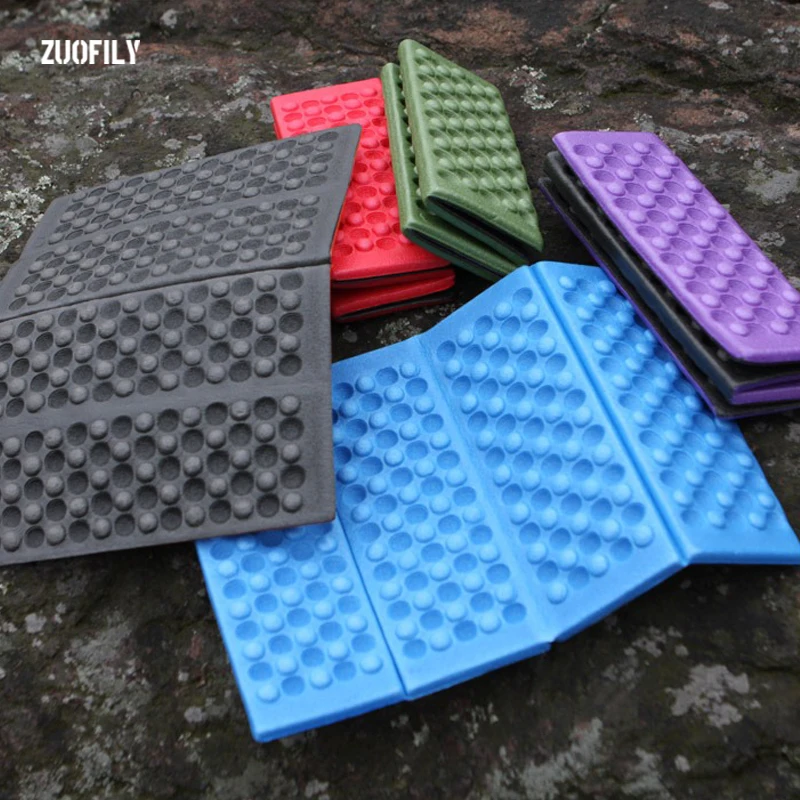 Estera plegable para exteriores, cojín de asiento ultraligero a prueba de humedad para acampar, Picnic, cojín de espuma XPE para senderismo, montañismo y pesca