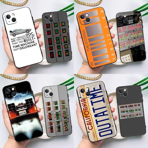 Back To The Future DeLorean License Case For Xiaomi 14 15 17 Ultra 13T 14T 15T POCO X8 Pro Max X7 X6 X5 F5 F6 F7 F8 Ultra Cover