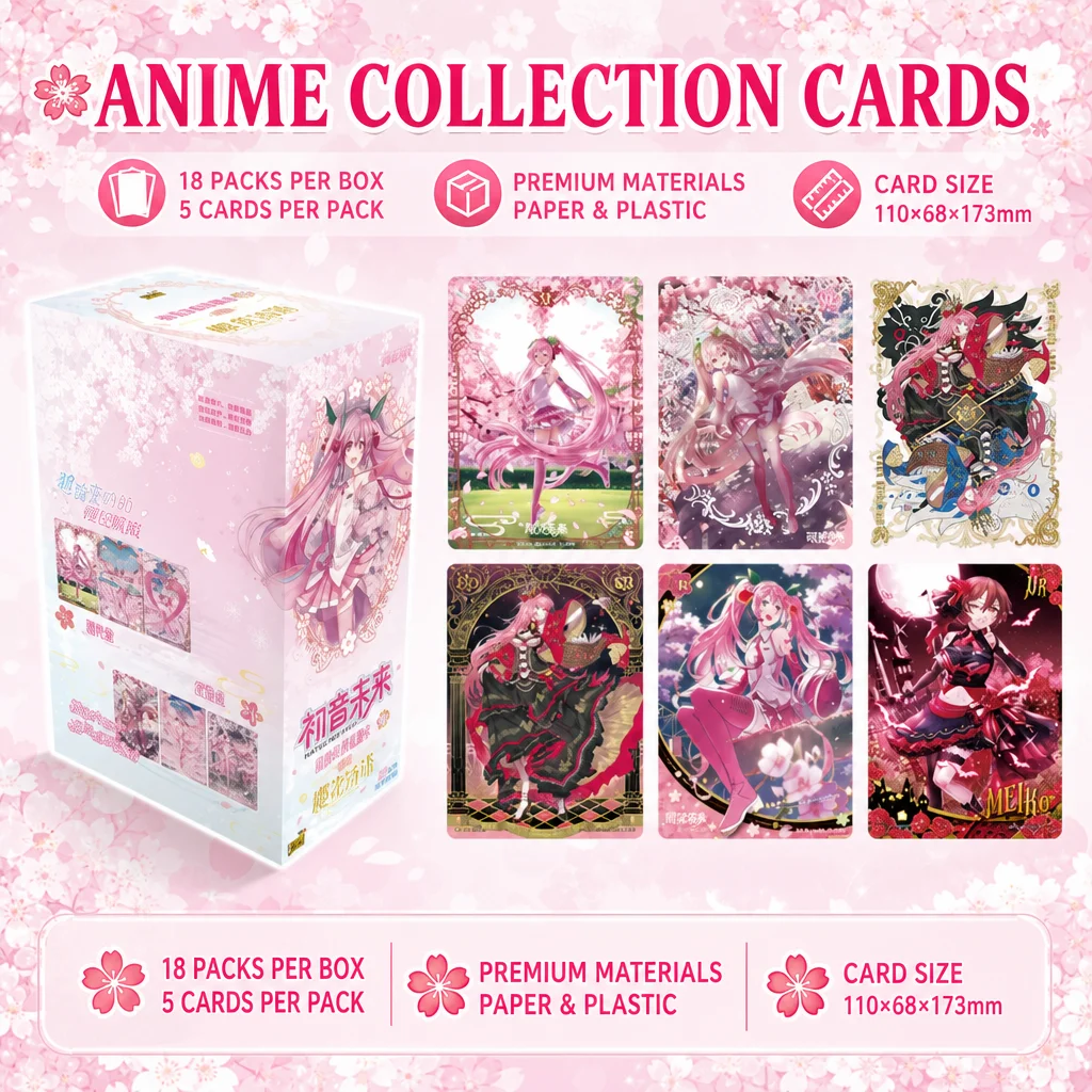 Echte Kayou Virtual Singer Miku Sammelkarten, Erstes Paket, 5. Runde, Se, kleine Karten, Spielzeug, Überraschungsgeschenk für Fans