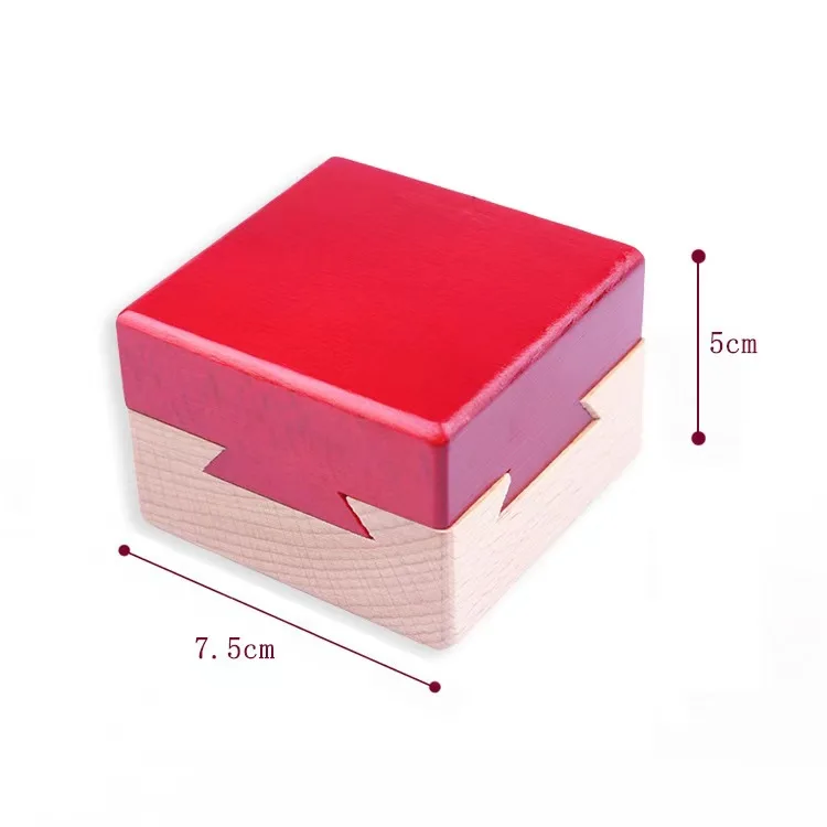 Luban Lock IQ Toys Wooden Magic Box Puzzle Game for Children Adult Educational Brain Training Toy