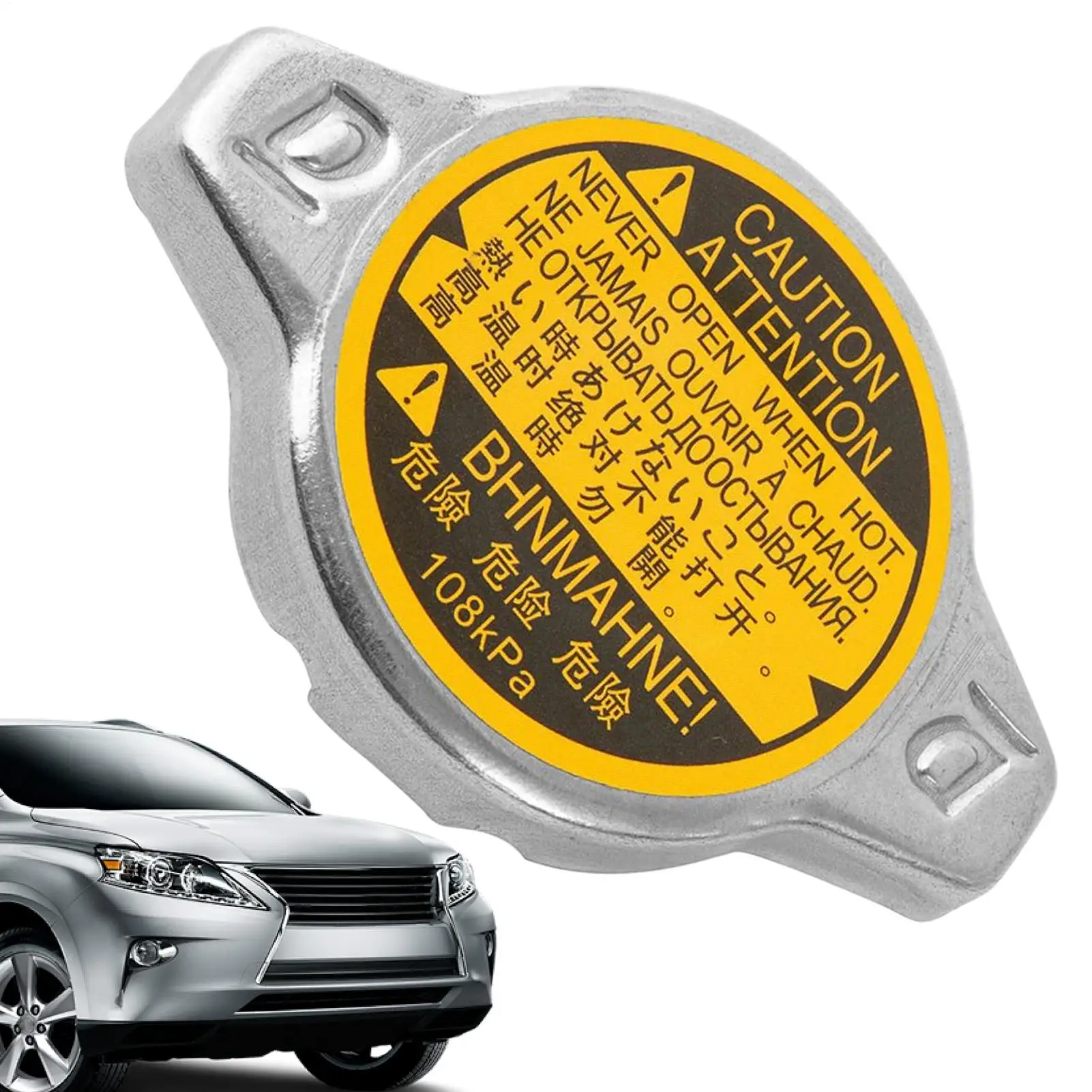 

Крышка охлаждающей жидкости автомобиля, металлическая крышка бака для воды двигателя, рассеивание тепла, запасные части для стандартных водителей, грузовиков, внедорожников