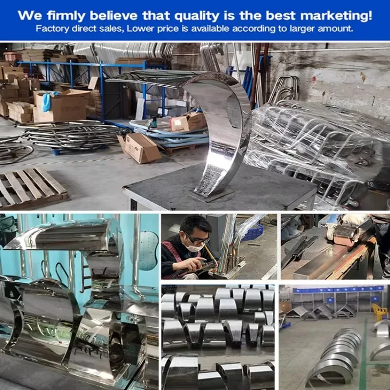 Schwimmbadbrunnen, Auslass aus Edelstahl, Wasserfall, SPA, Bogenhaken, Badewanne, Wasservorhang für den Außenbereich, Schlagausrüstung