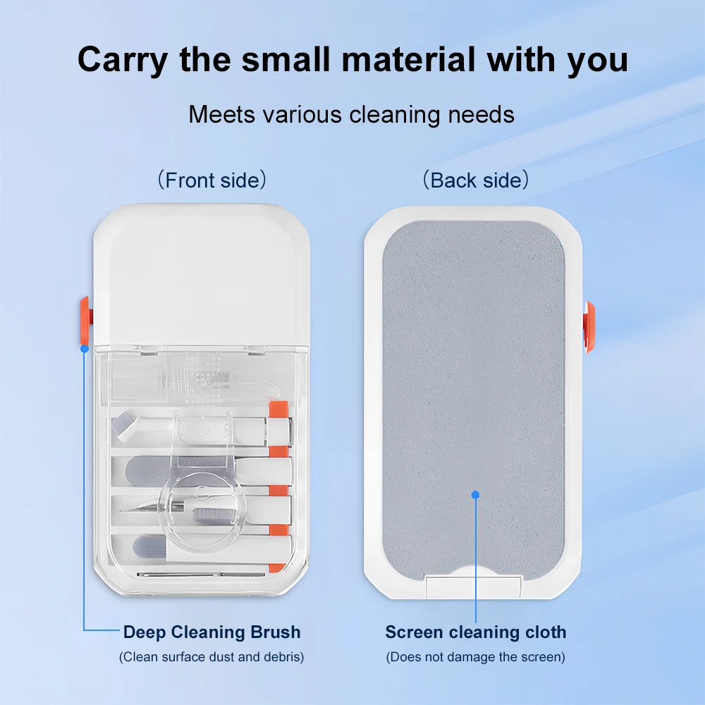 Multi-tool Electronic Cleaning Kit Digital Cleaning Brush Kit with Storage Box 14in1 Cleaner for Laptop Keyboard Earbuds Screen