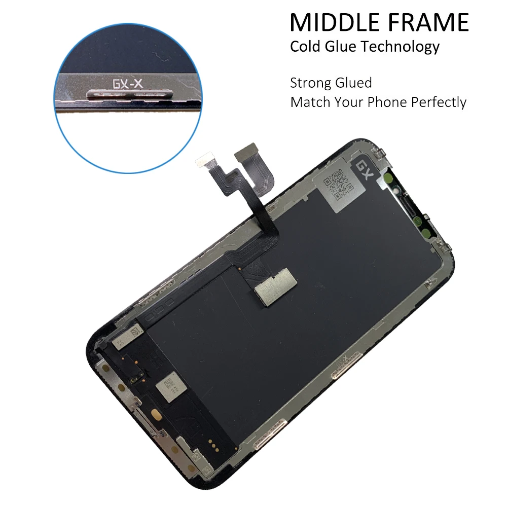 GX AMOLED Screen For iPhone X Xs Max 11 Pro Max 12 Mini 12 Pro Max 13 LCD Display 3D Touch Screen Digitizer Assembly Replacement