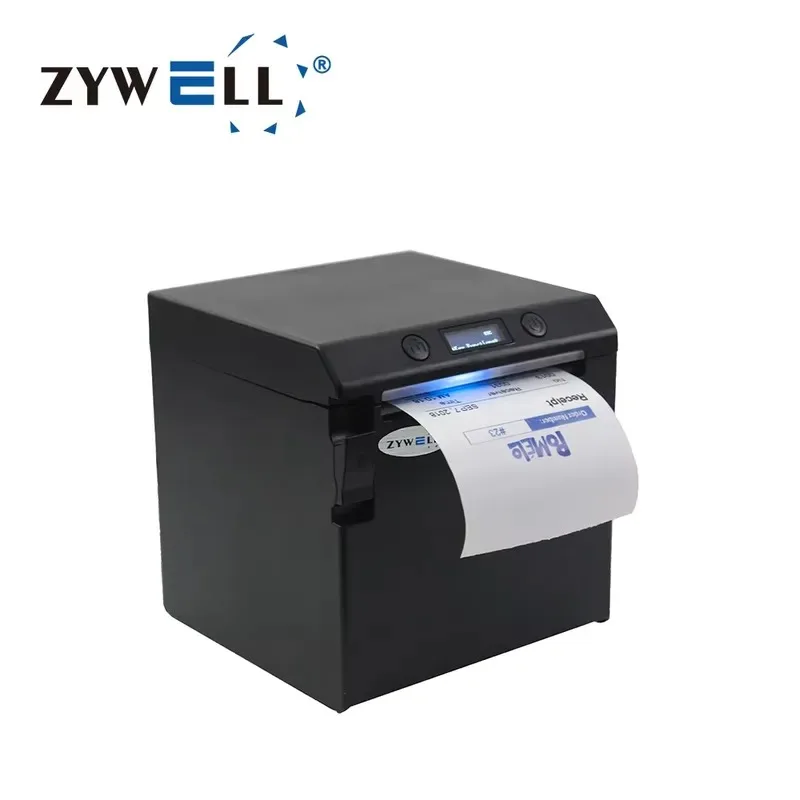 Hot Sale ZYWELL 80 mm Thermal Pos Printer with Screen Dual Color Print Function Invoice Receipt Printer