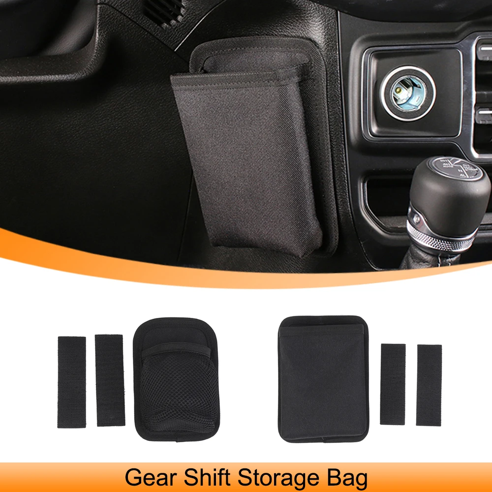 

Gear Shift Phone Storage Bag Organizer for Jeep Wrangler JK JL Gladiator JT 2007-2024 Car Stowing Tidying Interior Accessories