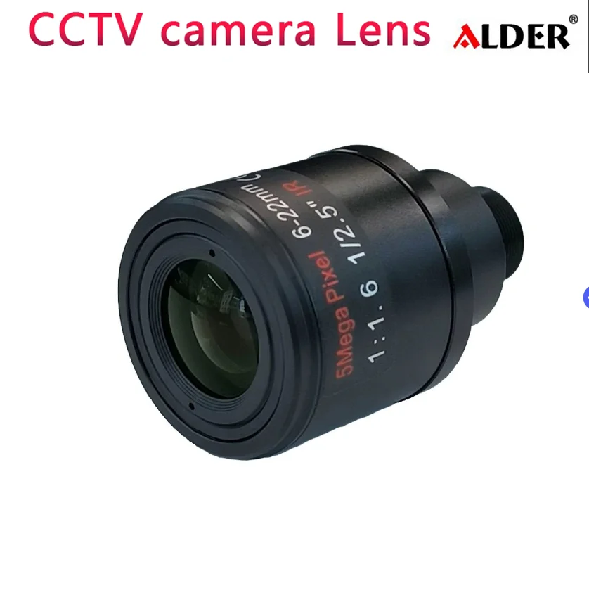 HD 6-22mm Lens Varifocal CCTV Camera Lens 1/2.5