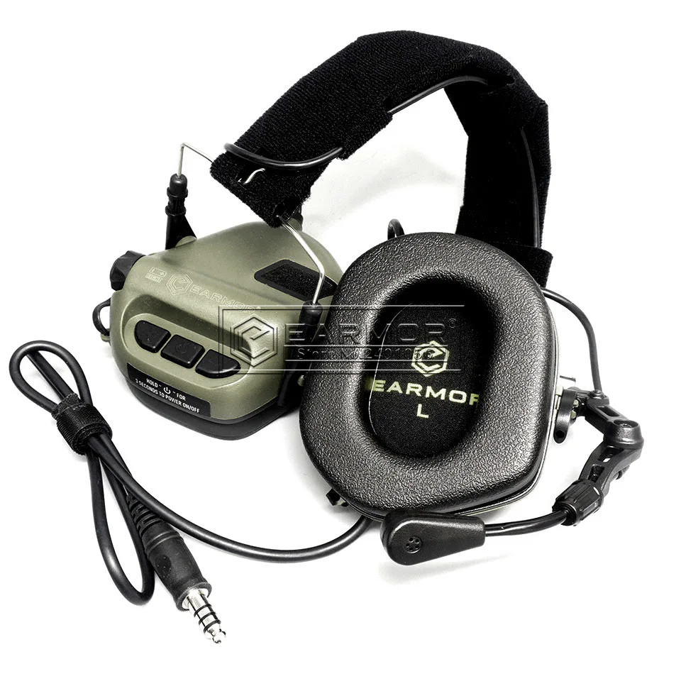 Earmor M32 MOD4 cuffie con cancellazione del rumore riprese comunicazione aeronautica auricolari Softair cuffie tattiche