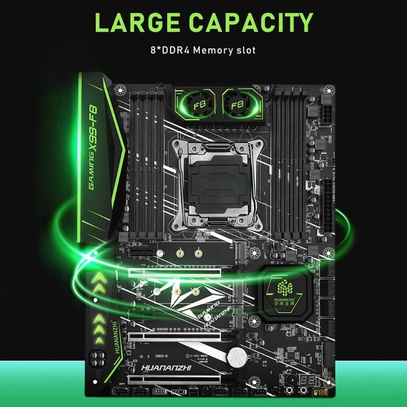 LX0B X99 Motherboard 4 Channel LGA2011-3 DDR4 Memory Slot for M.2 for XEON