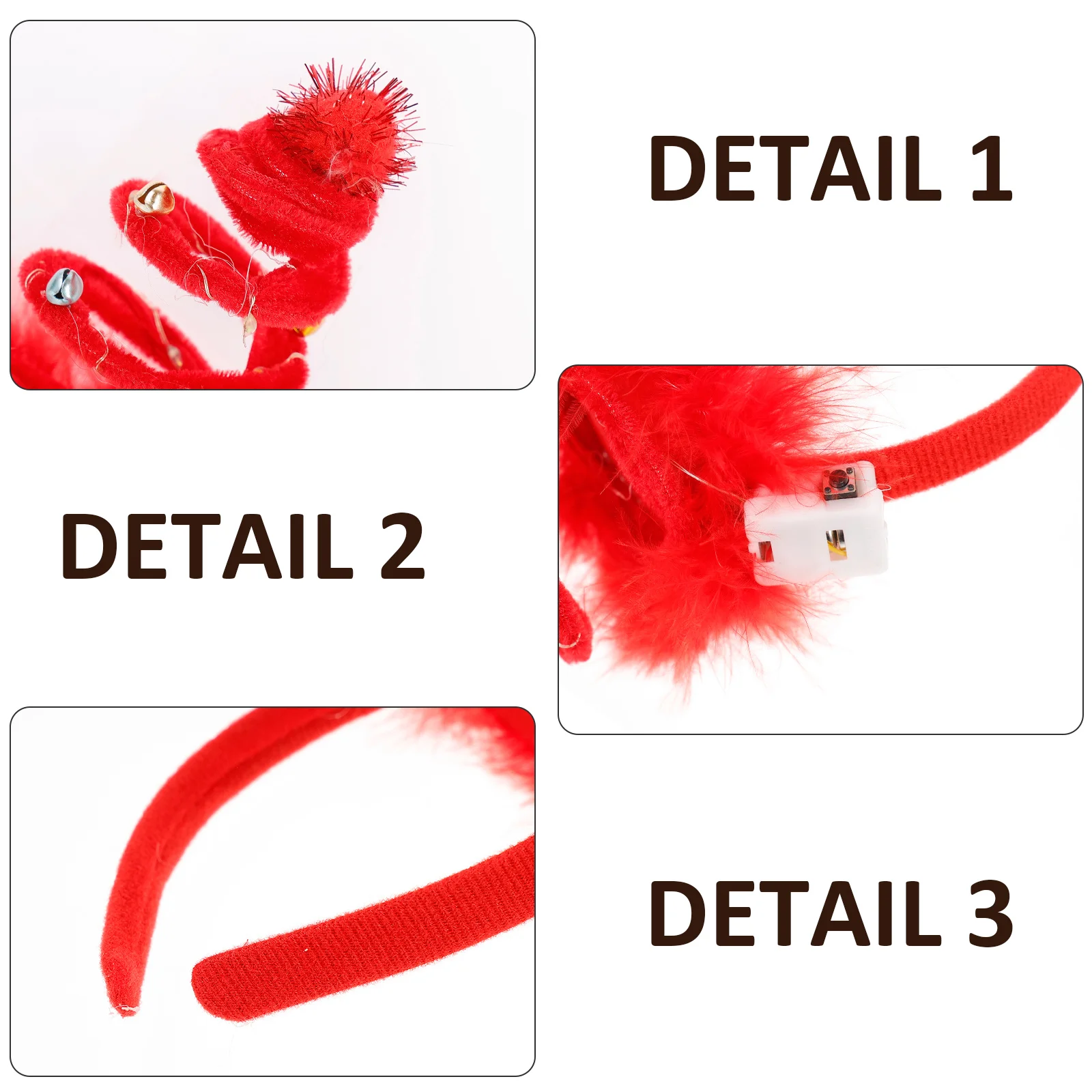 

Hair Hoop for Girls Women Party Costumes Comfortable Wear Cute Classic Christmas Photoshoot Props Kids Hair Hoop Holiday Decor
