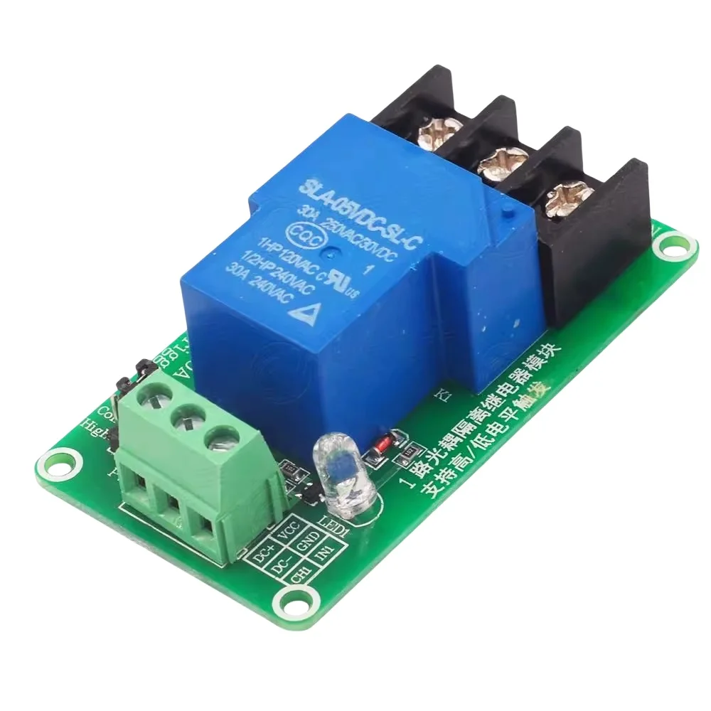 1-channel/2-channel/4-channel 30A relay module with optocoupler isolation, high current support for high and low levels 5V1V24V