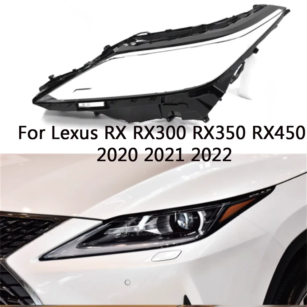 HTTCY Headlamp Lens For Lexus RX 2020 20221 RX300 RX350 RX450 Headlight Cover Car Glass Replacement Auto Shell Projector Lens