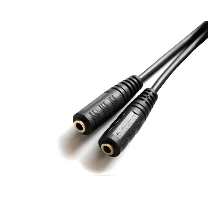 Jack 3,5mm macho a doble 3,5 Mm hembra Cable divisor de auriculares 1 en 2 salida Cable divisor de auriculares 50cm 0,5 m