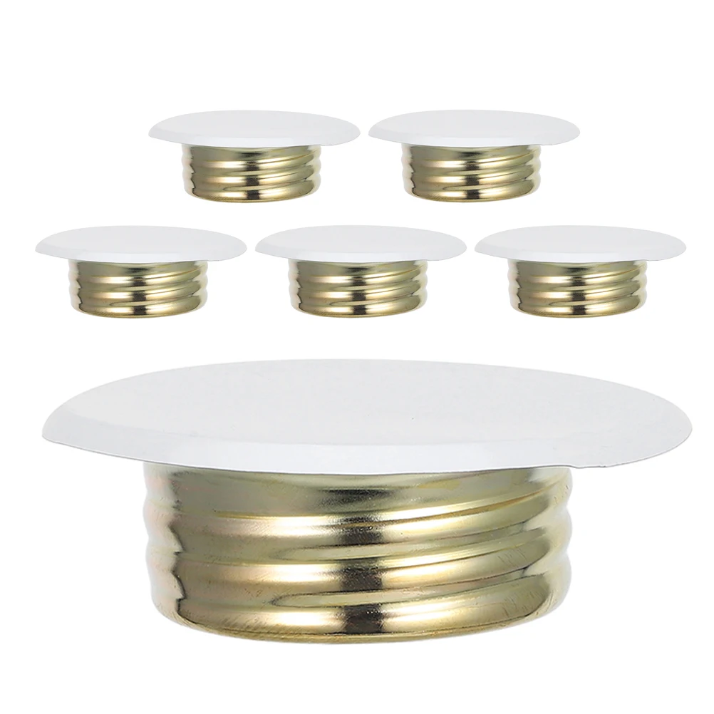 

6pcs Fire Sprinkler Covers Hidden Ceiling Plate Protector Residential Commercial Hole Plugs Round Cover Sprinkler