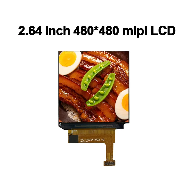 2.64 inch 480x480 MIPI Interface Square Display with High-definition Narrow-edge LCD Color Screen