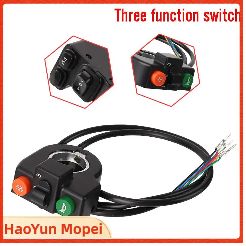 

ABS Low Beam Handlebar Switch Motorcycle Horn Combination Horn Switch Two Function Switch Double Headlamp Switch