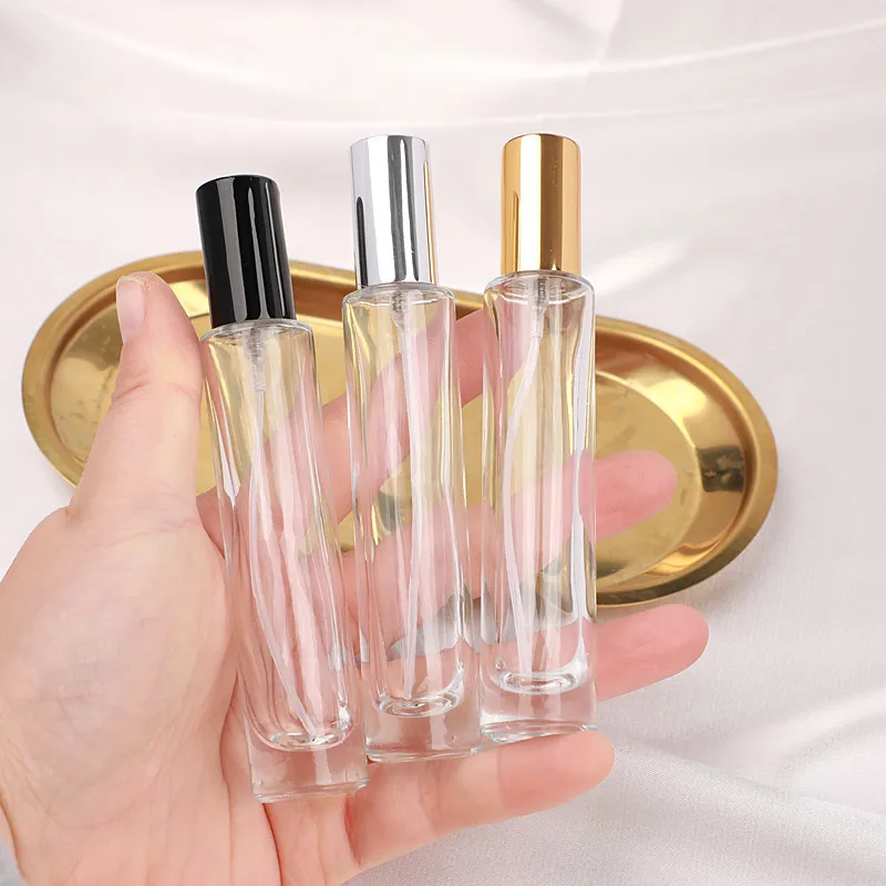 15mlRound/Square Glass Portable Refillable Perfume Bottle Cosmetic Container Empty Spray Atomizer Travel Small Sample Sub-bottle