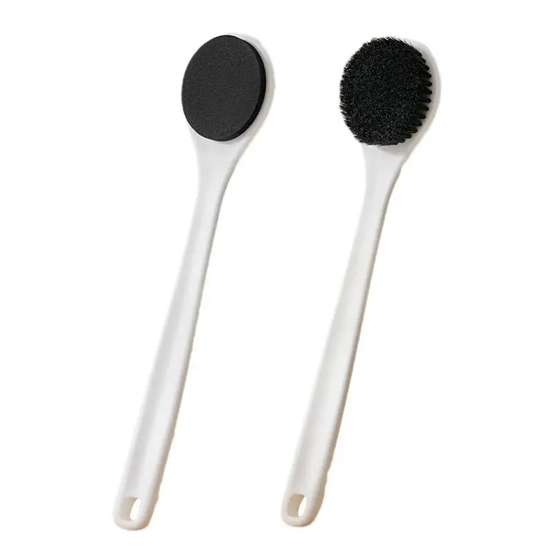 Back Brush Long Handle For Shower Soft Bristles Bath Body Brush Shower Body Brush Comfortable Grip Back Massage Scrubber Body